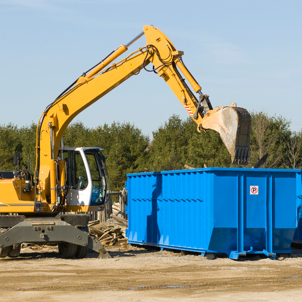 how many times can i have a residential dumpster rental emptied in Simms